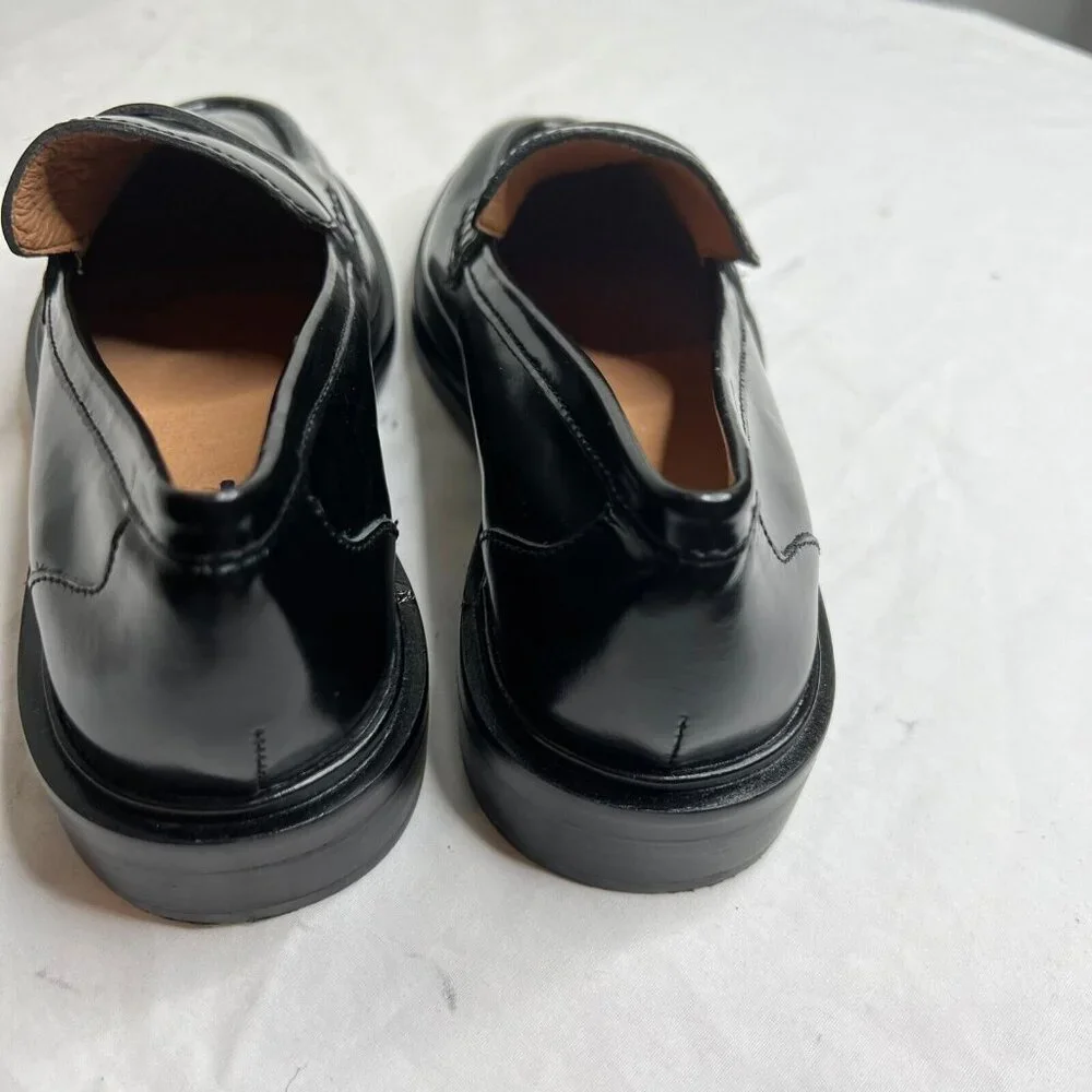 Madewell $158 Womens The Vernon Loafer in Black Leather Size 8 NM083 - Picture 4 of 8